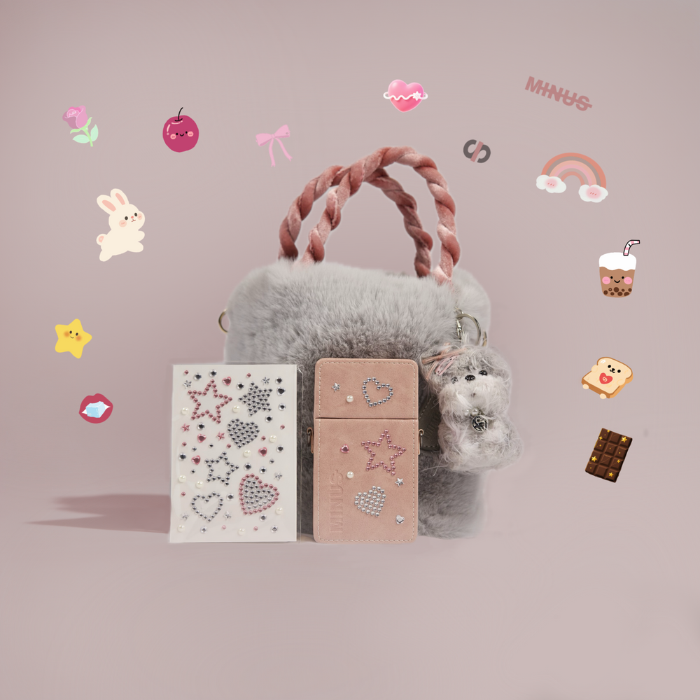 Exclusive Winter Case & Plush Bag Set | With BOBOGO Charm