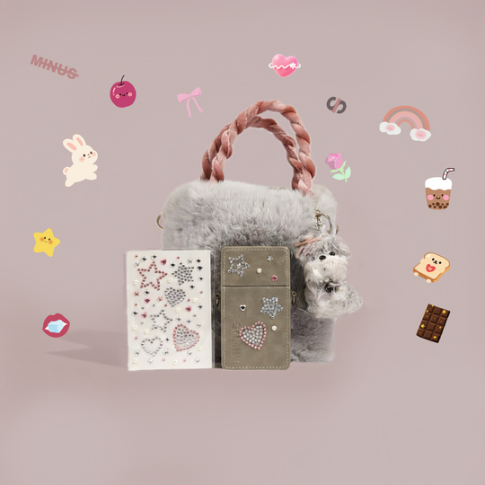 Exclusive Winter Case & Plush Bag Set | With BOBOGO Charm