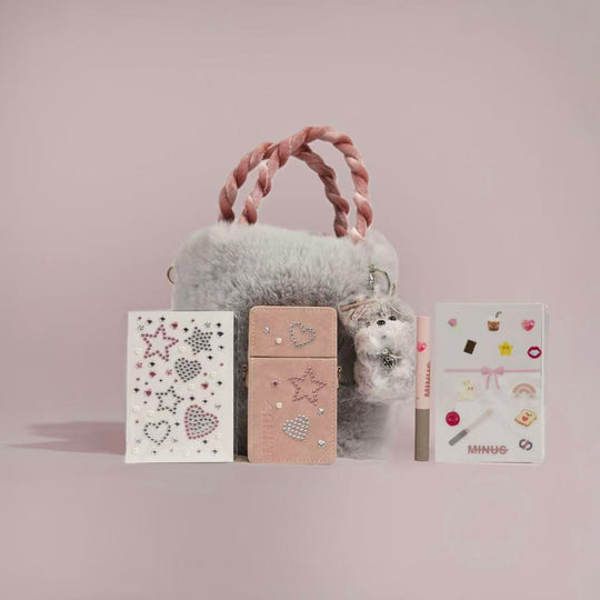 Cozy Winter Gifting Collection| Lipstick, Plush Handbag with BOBOGO & Case